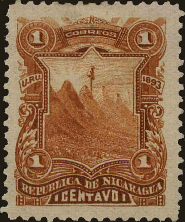 Front view of Nicaragua 51 collectors stamp