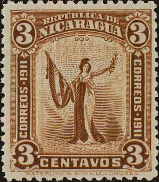 Front view of Nicaragua 297 collectors stamp