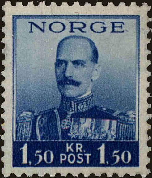 Front view of Norway 178 collectors stamp