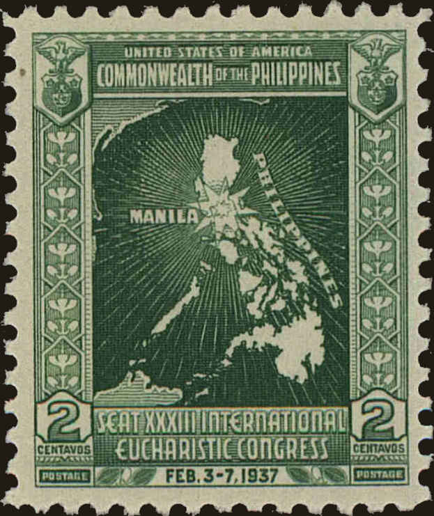 Front view of Philippines (US) 425 collectors stamp