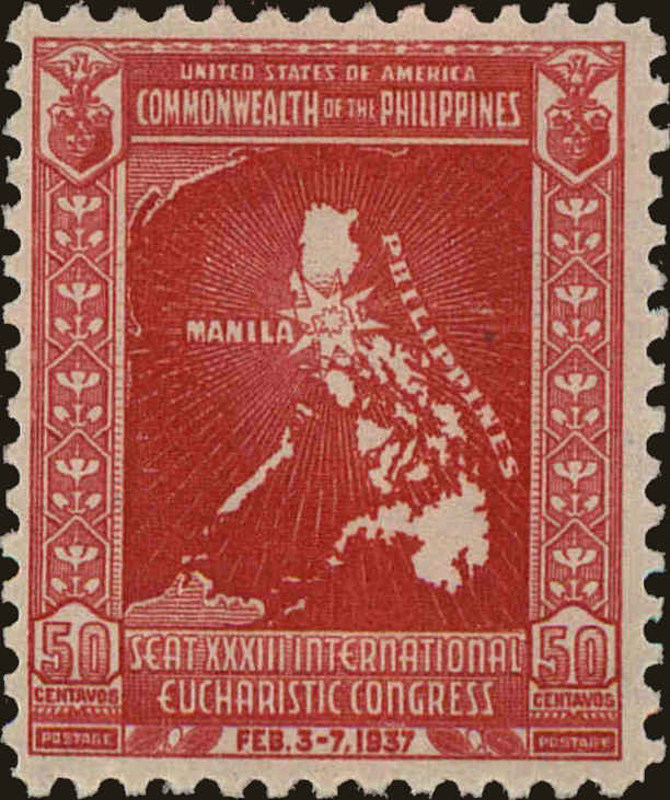 Front view of Philippines (US) 430 collectors stamp