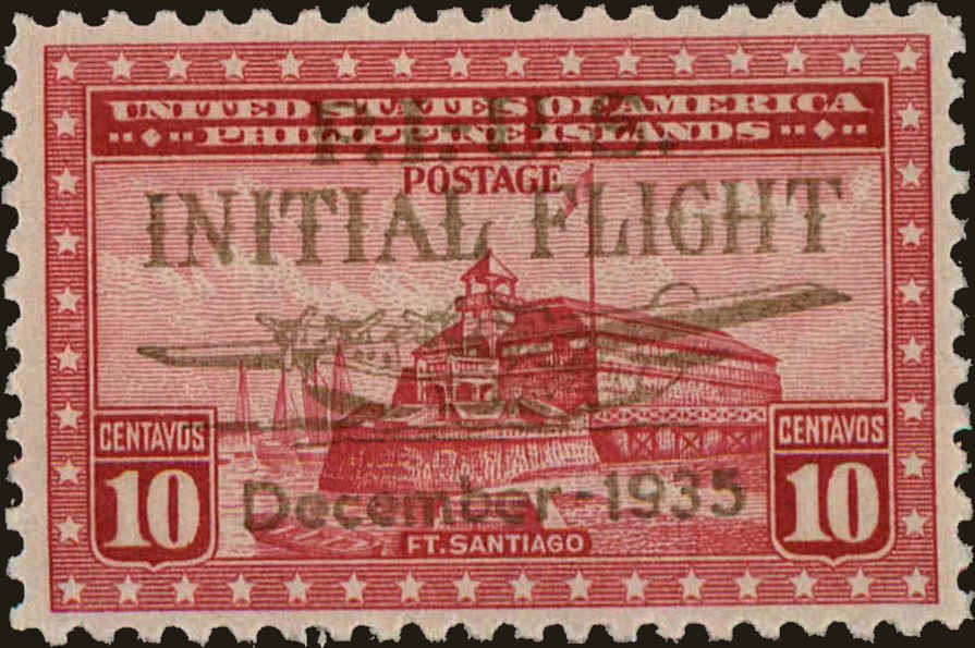 Front view of Philippines (US) C52 collectors stamp