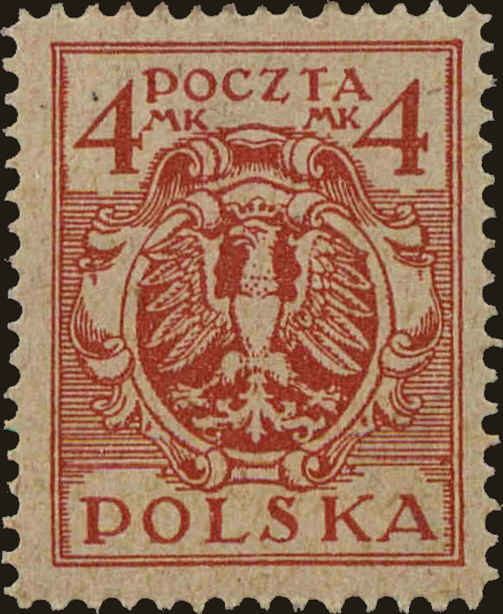 Front view of Polish Republic 152 collectors stamp