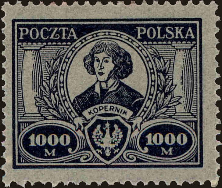 Front view of Polish Republic 192 collectors stamp