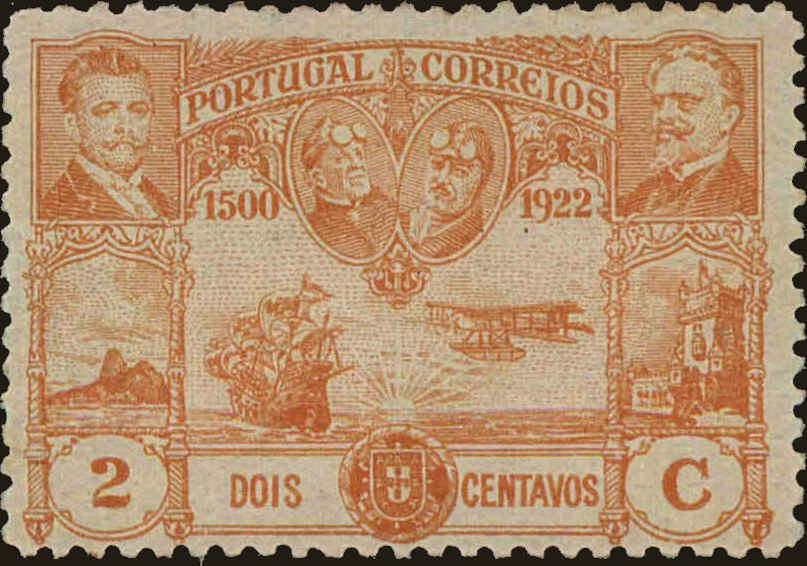 Front view of Portugal 300 collectors stamp