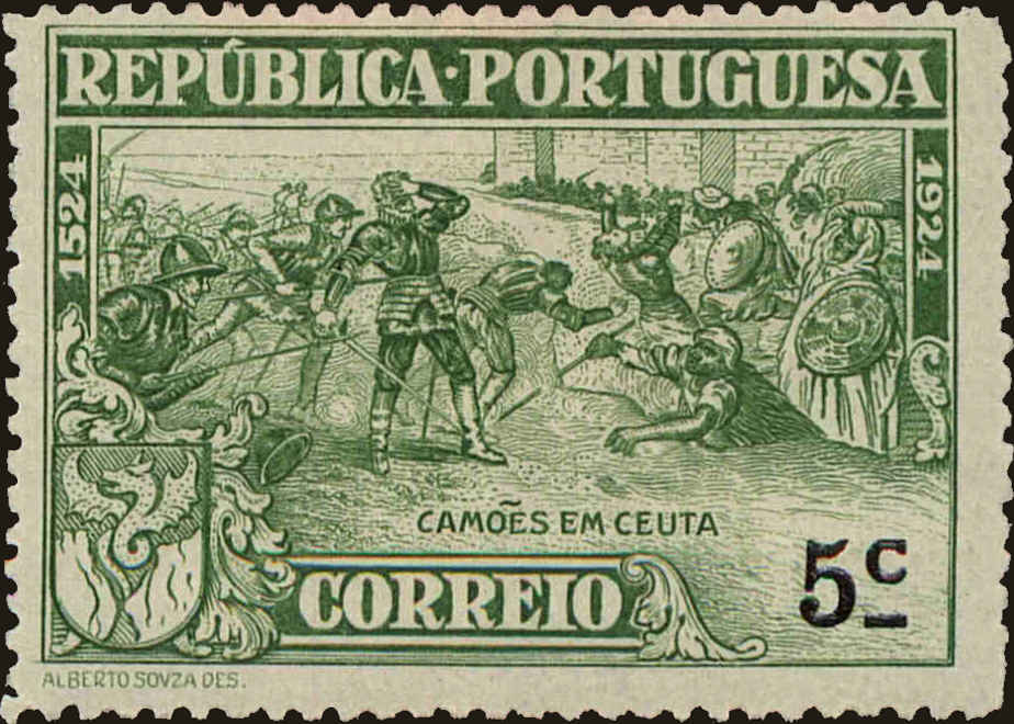 Front view of Portugal 318 collectors stamp