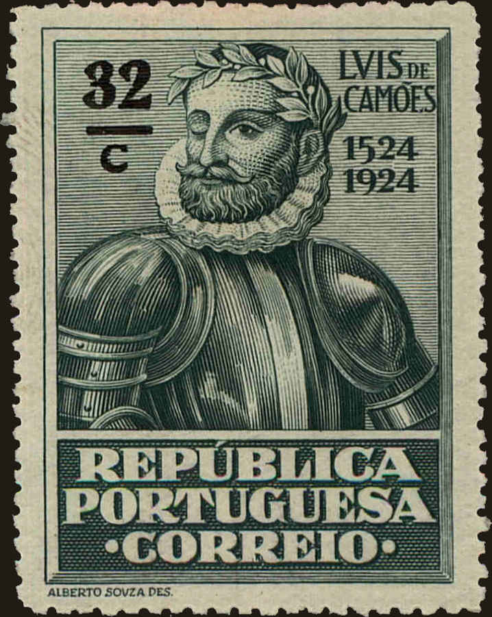 Front view of Portugal 327 collectors stamp