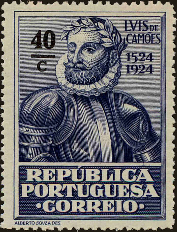 Front view of Portugal 328 collectors stamp