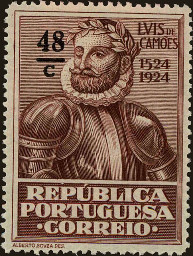 Front view of Portugal 329 collectors stamp