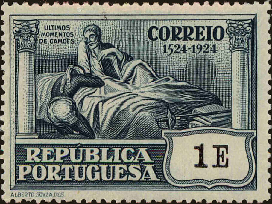 Front view of Portugal 335 collectors stamp