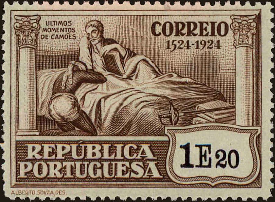 Front view of Portugal 336 collectors stamp