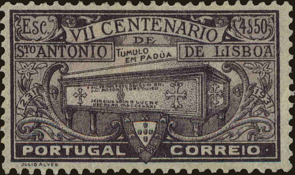 Front view of Portugal 533 collectors stamp