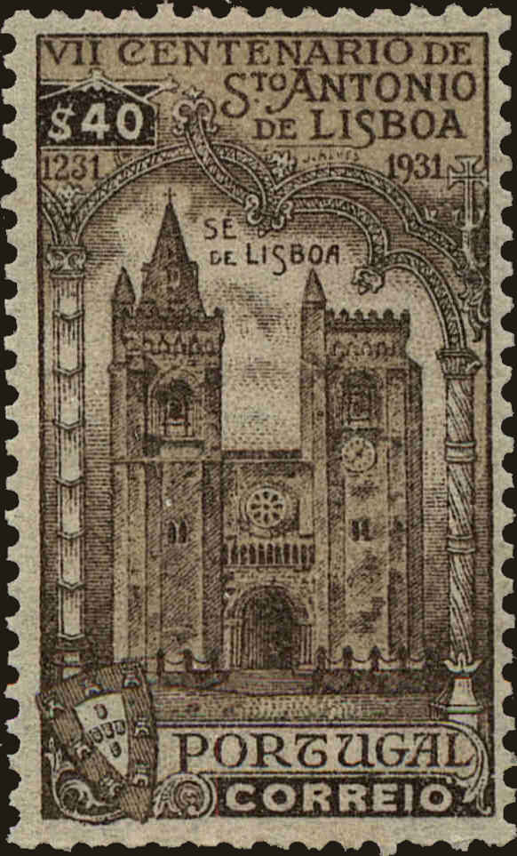Front view of Portugal 530 collectors stamp