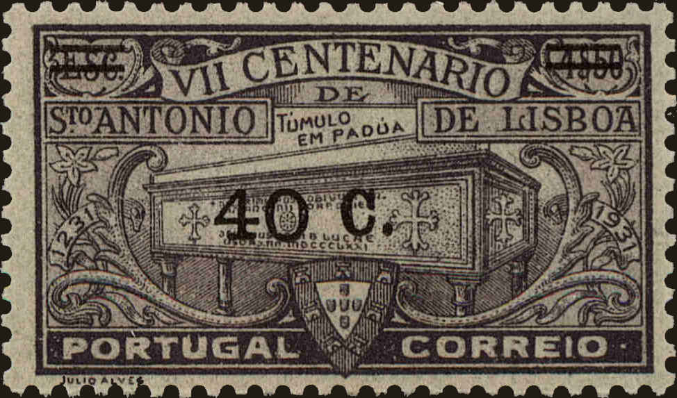 Front view of Portugal 548 collectors stamp