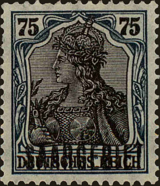 Front view of Saar 54 collectors stamp
