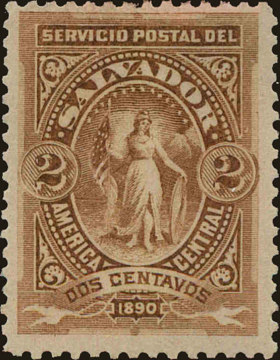 Front view of Salvador, El 39 collectors stamp