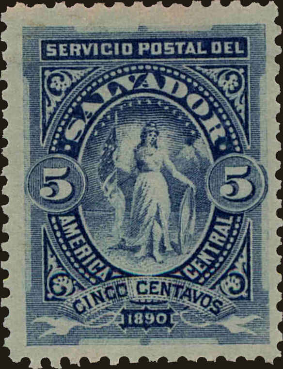 Front view of Salvador, El 41 collectors stamp