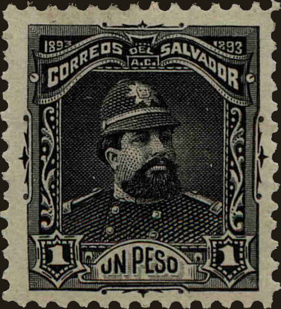 Front view of Salvador, El 85 collectors stamp