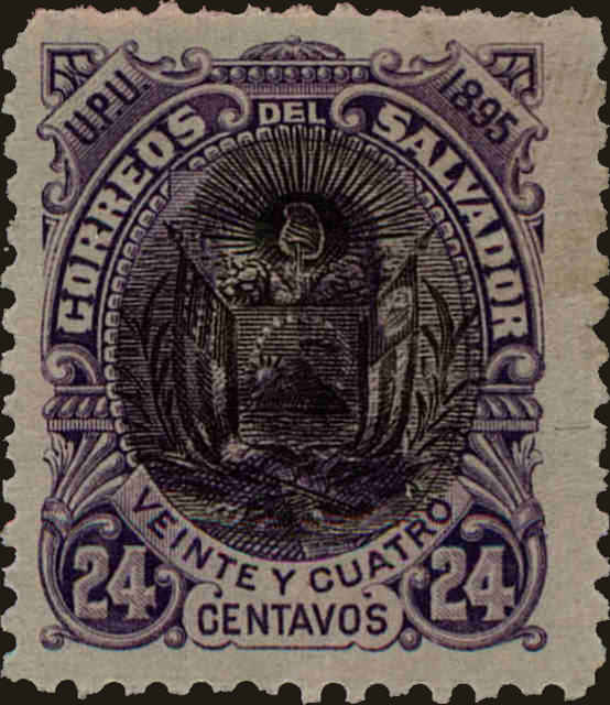 Front view of Salvador, El 113 collectors stamp