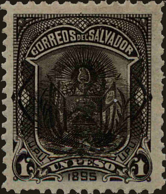 Front view of Salvador, El 116 collectors stamp