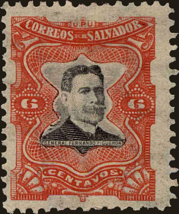 Front view of Salvador, El 383 collectors stamp