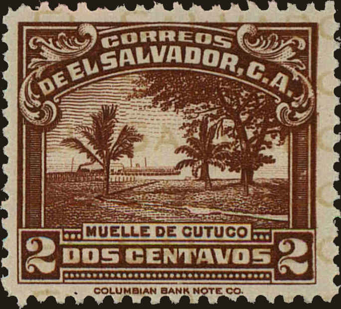 Front view of Salvador, El 560 collectors stamp