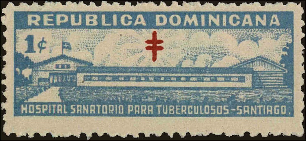 Front view of Dominican Republic RA14 collectors stamp