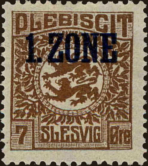 Front view of Schleswig 17 collectors stamp
