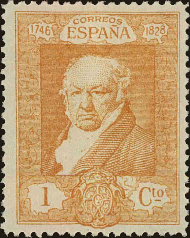 Front view of Spain 386 collectors stamp
