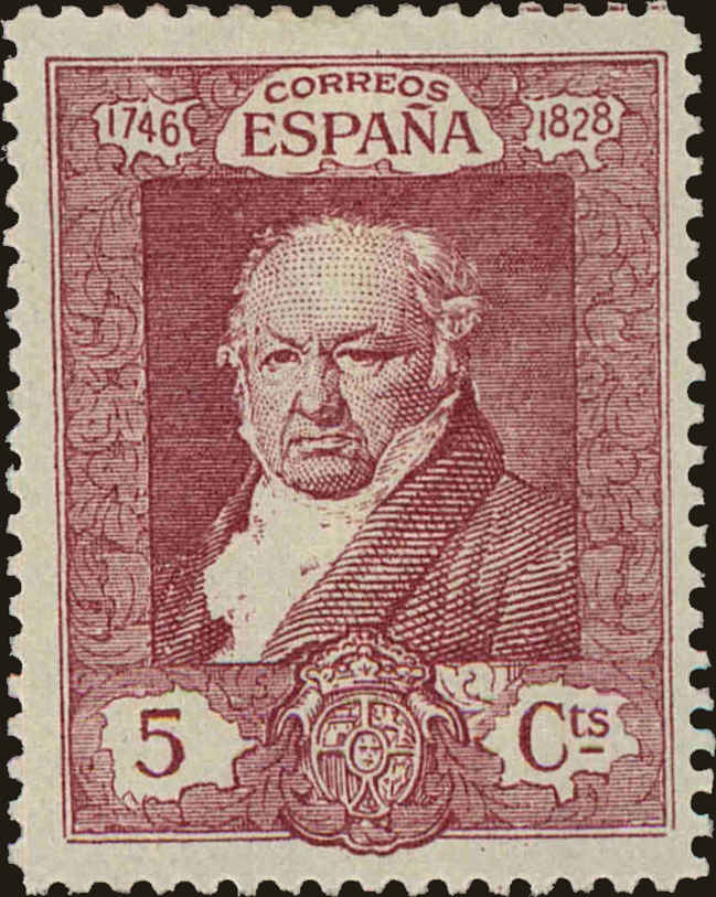 Front view of Spain 388 collectors stamp