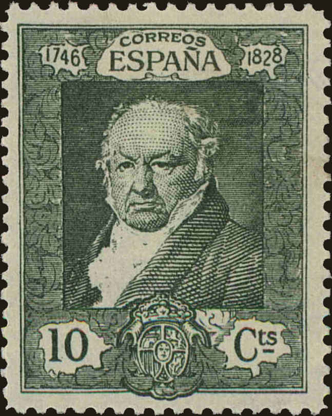 Front view of Spain 389 collectors stamp