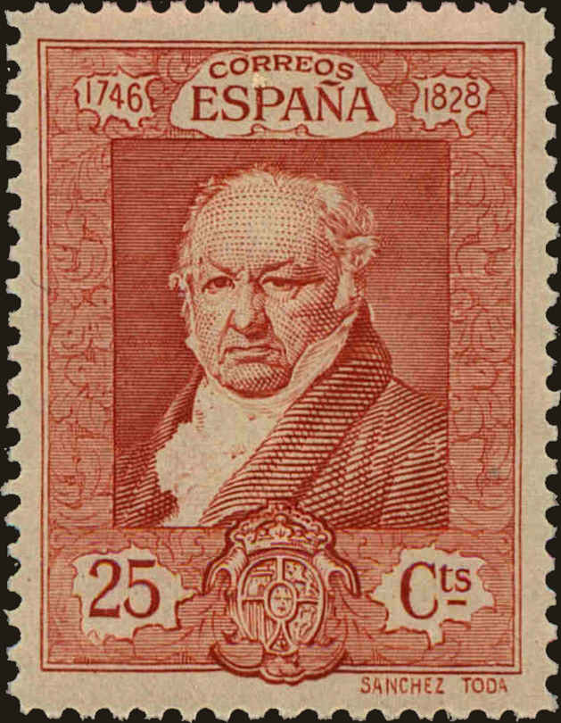 Front view of Spain 392 collectors stamp