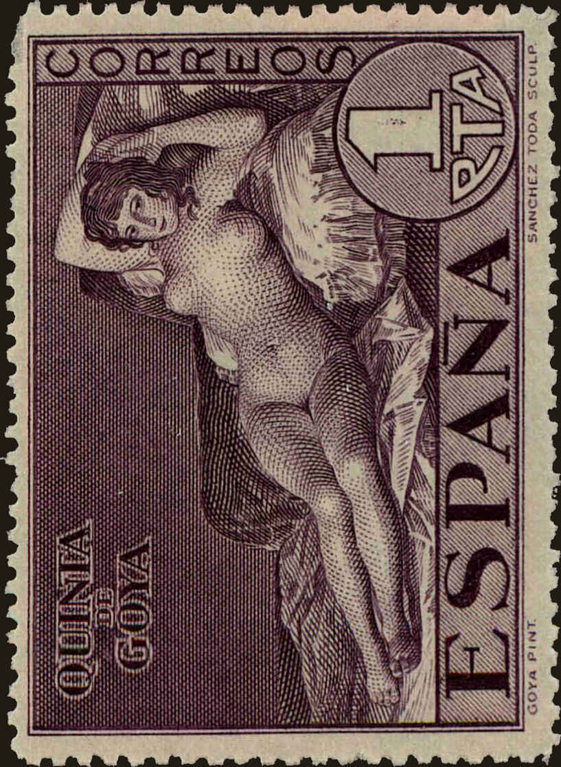 Front view of Spain 397 collectors stamp