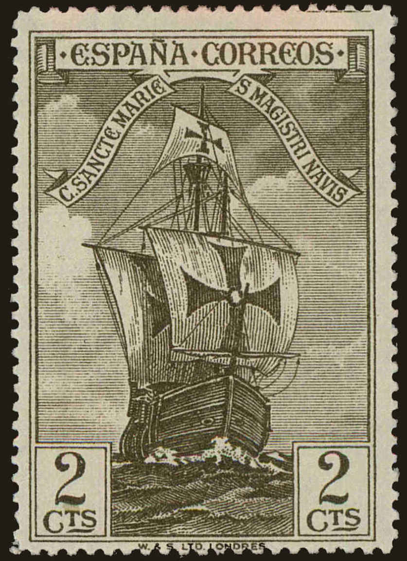 Front view of Spain 419 collectors stamp