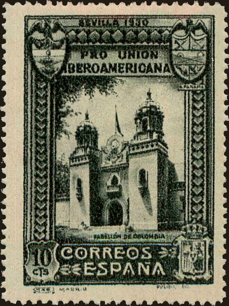 Front view of Spain 436 collectors stamp