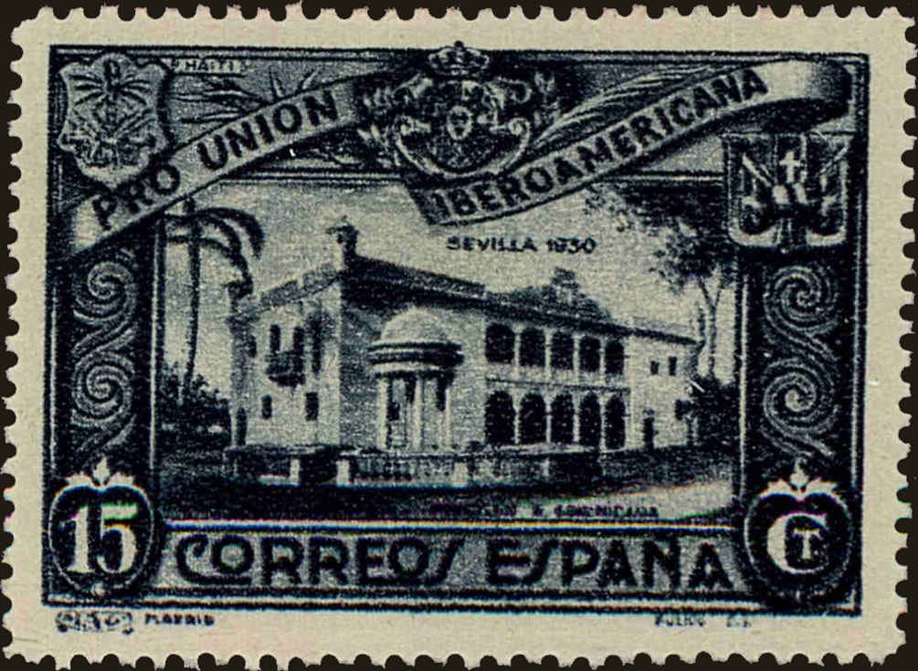 Front view of Spain 437 collectors stamp
