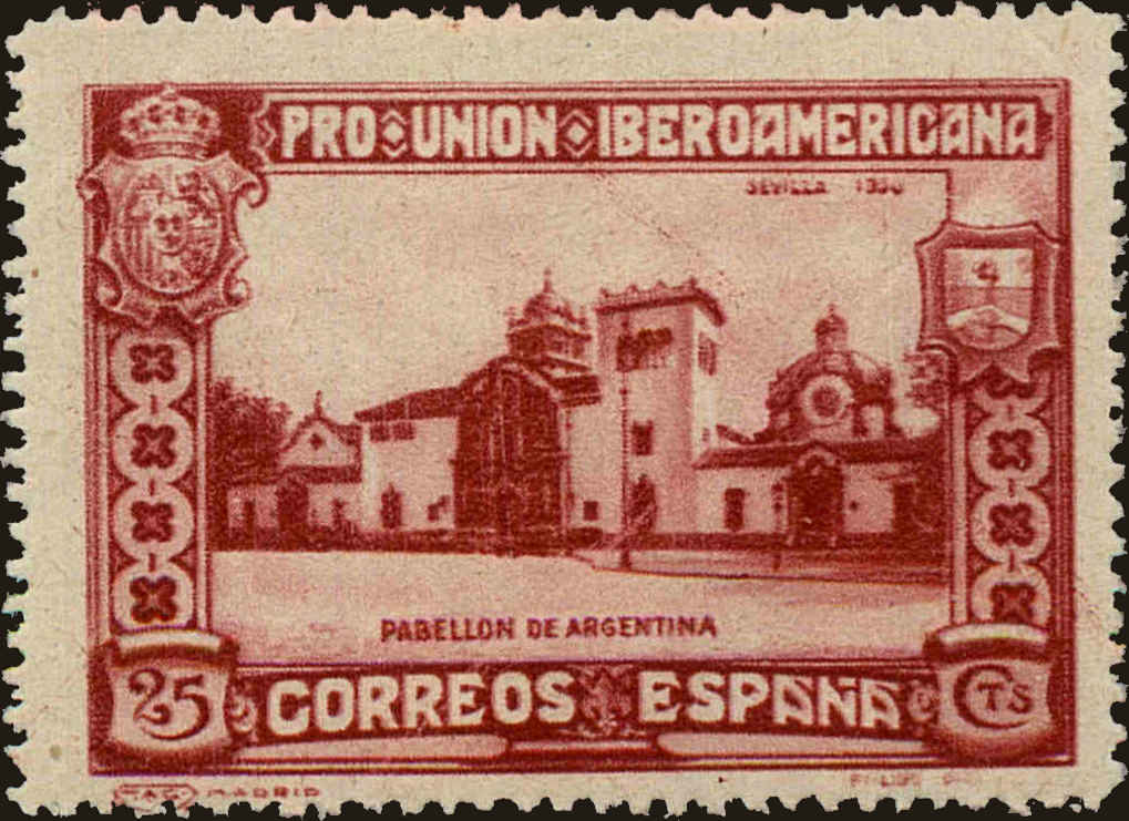 Front view of Spain 439 collectors stamp