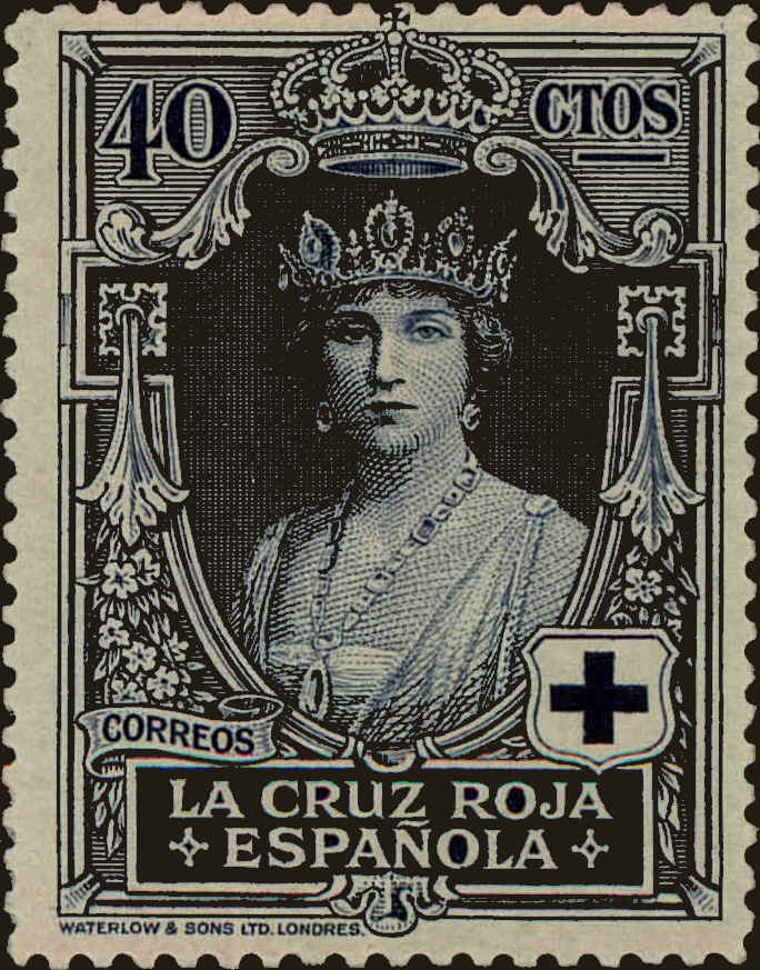 Front view of Spain B9 collectors stamp