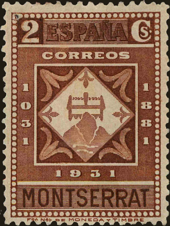 Front view of Spain 502 collectors stamp