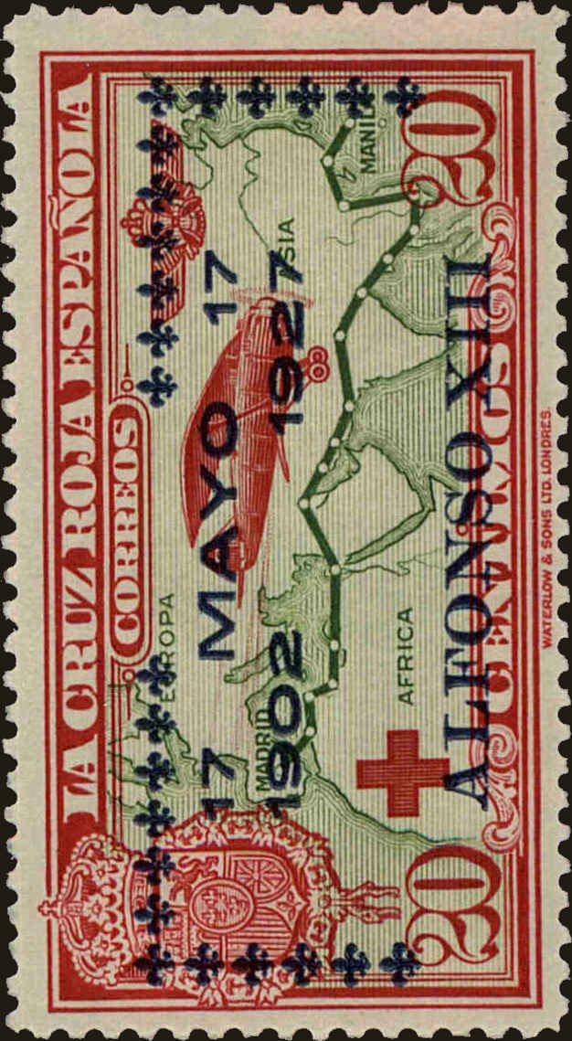 Front view of Spain B48 collectors stamp