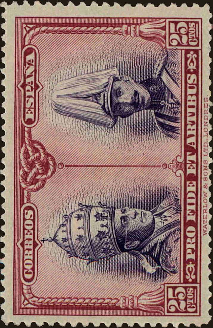 Front view of Spain B81 collectors stamp