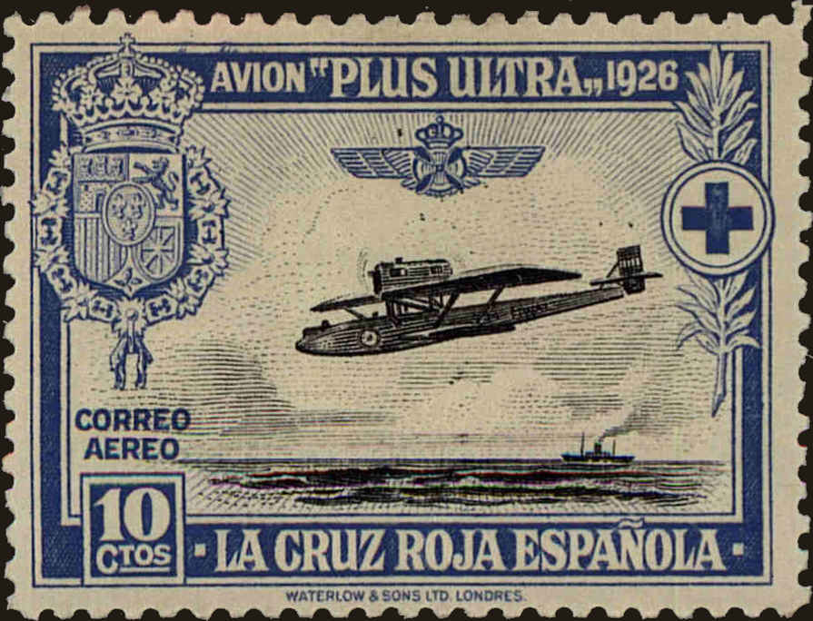 Front view of Spain CB2 collectors stamp