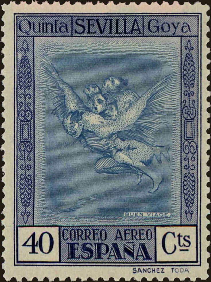 Front view of Spain C24 collectors stamp