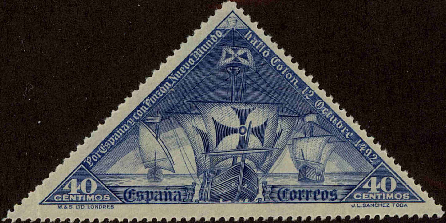 Front view of Spain 428 collectors stamp