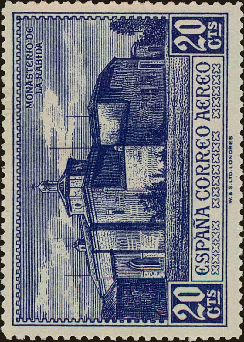 Front view of Spain C35 collectors stamp