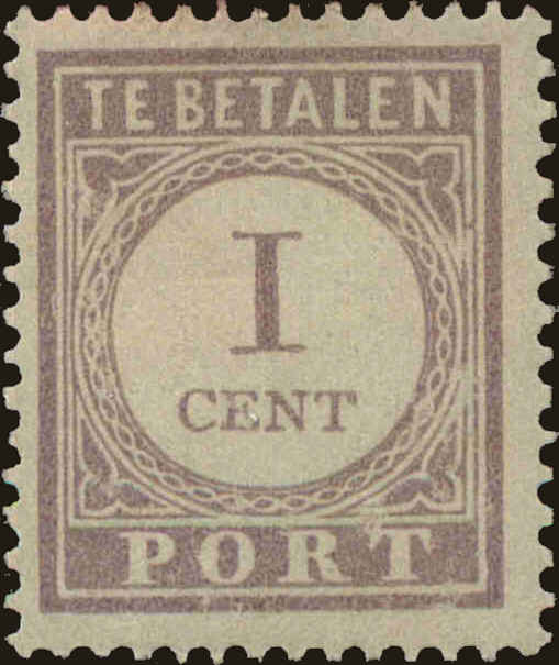 Front view of Surinam J18 collectors stamp
