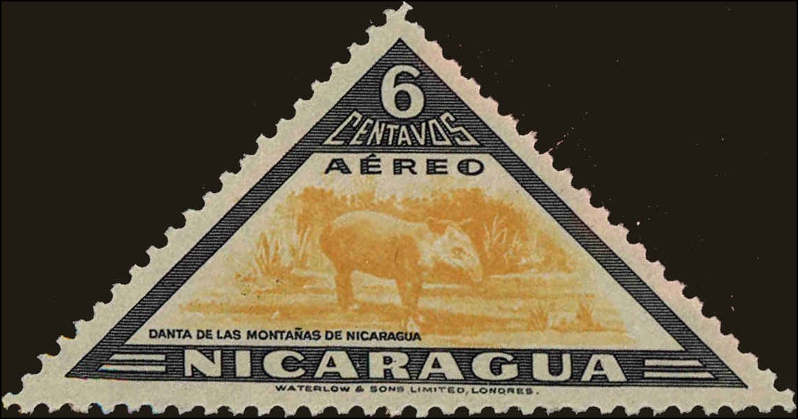 Front view of Nicaragua C284 collectors stamp