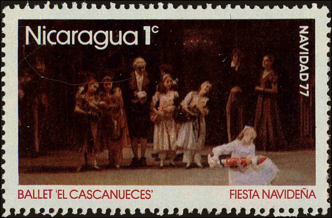 Front view of Nicaragua 1056 collectors stamp