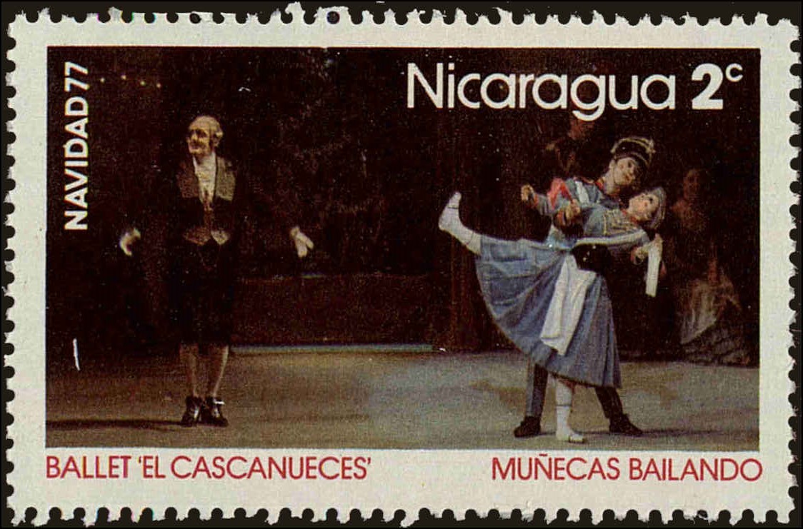 Front view of Nicaragua 1057 collectors stamp