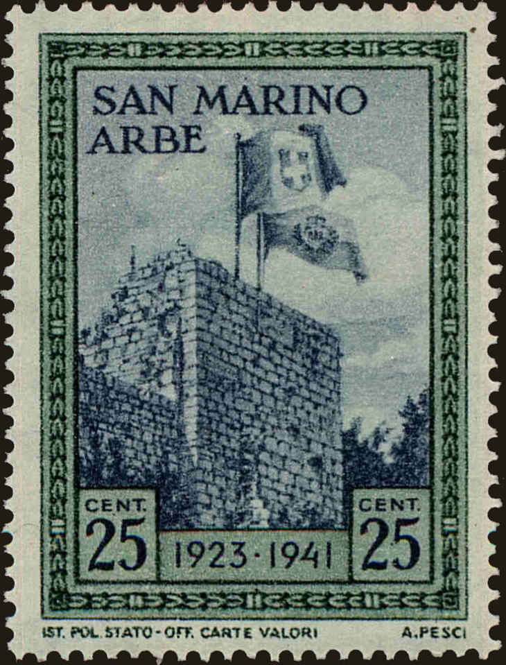 Front view of San Marino 193 collectors stamp